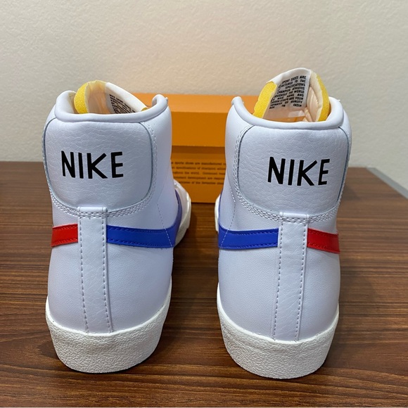 Nike Blazer Mid '77 SE Vintage Mismatched Swoosh Blue Red BQ6806-117 - Picture 5 of 5